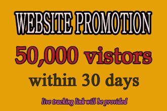 do organic website promotion for 30 days
