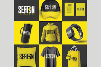 design modern startup brand identity logo full brand kit visual consistency