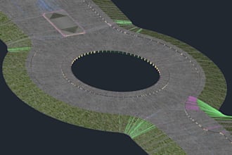 bim model and shop drawing for roads and utlities infrastructure