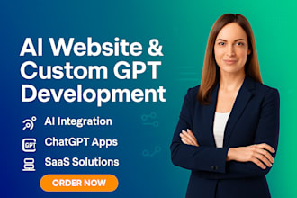 deliver advanced ai saas, websites, and chatbots with openai gpt integration