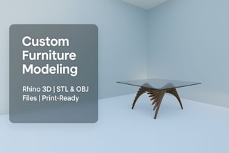 model accurate furniture in rhino for 3d or rendering