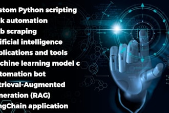 code python ai, python script, automation bot, rag, ai ml, langchain, json, api