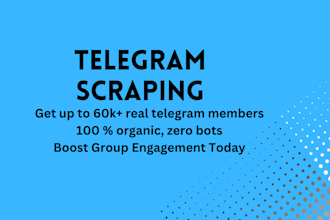 handle crypto telegram scraping for your token promotion, memecoin promotion