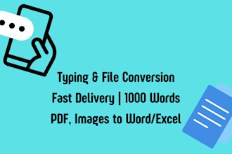 type scanned documents, images, or handwritten files