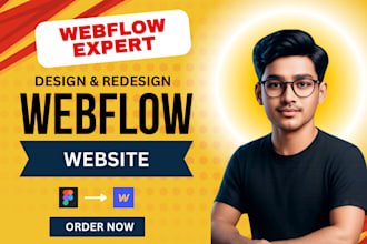be your webflow expert, design aur redesign webflow website, figma to webflow