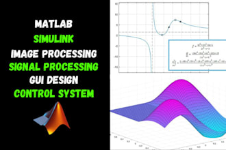 do urgent matlab programming, simulink, gui, image and signal processing project