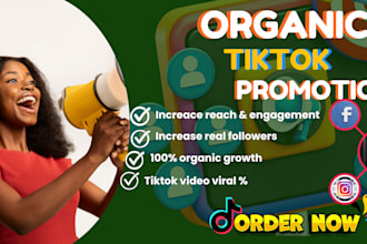 manage tiktok marketing, help to promote and grow your followers organically