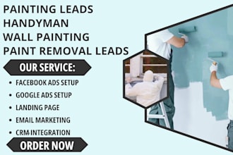 generate painting leads handyman wall painting plumbing paint removal leads