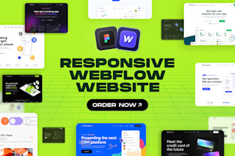 design, develop responsive webflow website, figma to webflow, webflow expert