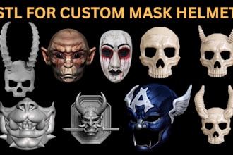 sculpt 3d cosplay halloween costume 3d oni mask model 3d helmet design stl files