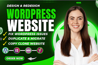 design, redesign, copy clone, or duplicate any wordpress website, woocommerce