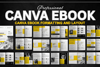 design editable canva workshop design, lead magnet, brochure and canva ebook
