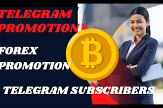 setup telegram ads to grow 500k crypto forex traders, crypto telegram promotion