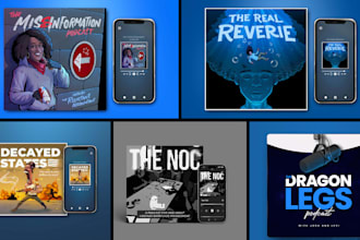 podcast cover art design podcast logo design and podcast clips intro outro video