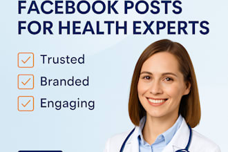 design professional social media posts for doctors, dentists and homeopaths
