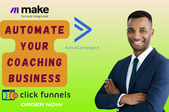 build make com automation using clickfunnels and activecampaign for coaches