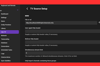 setup and configure iptv server, xtream ui, jellyfin, emby,radarr,next server