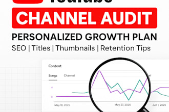 audit your youtube channel and create a growth strategy