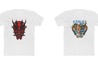 design an oni mask t shirt