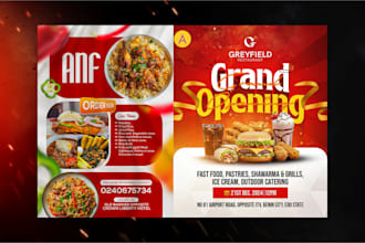 design a special restaurant menu and food flyer in 24 hours