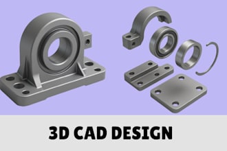 create precise 3d cad models and 2d drawings with solidworks, onshape, fusion360