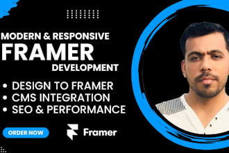 design framer website figma to modern landing pages responsive developer