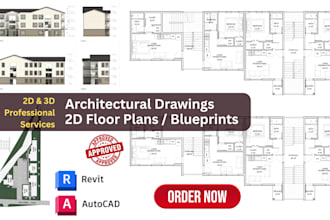 design 2d floor plans, draft architectural drawings for house construction