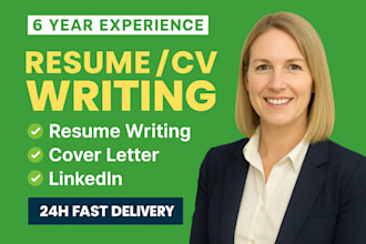 write your senior or executive CV, resume, cover letter, optimize your linkedin