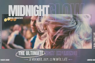 event party show or concert flyer and poster design