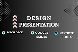 design a powerpoint presentation pitch deck google slides and sales pitch