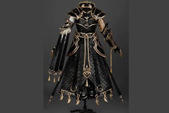 model custom 3d cosplay helmets, weapons, and wearable props stl for print
