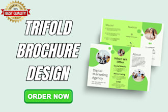 design brochure, trifold brochure design, bifold brochure with business flyers