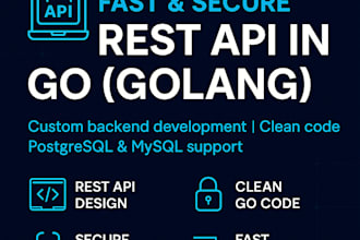 develop a fast, scalable and secure rest API in golang