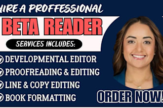 beta read and critique your fiction, memoir, poetry,  cozy or fantasy book,