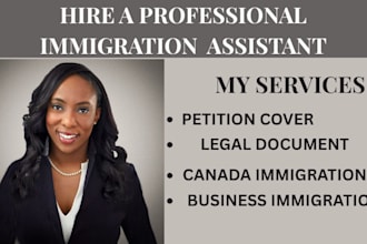 assist with visa immigration legal document petition cover business immigration