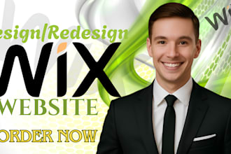 build wix website design, redesign wix website, wix online store landing page
