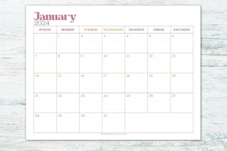create printable dated calendars with custom layouts