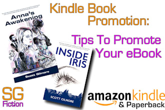 amazon book funnel promo, kindle ads, comic design and free ebook marketing