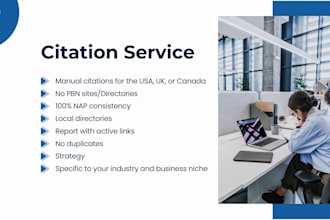 do local citations for USA, UK, canada