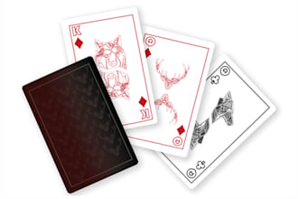 table top custom card game design tarot rule book mockup frame trading tcg deck