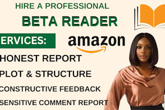 beta read your memoir fiction, non fiction book with honest feedback and insight