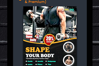 design a fitness flyer for your gym or class