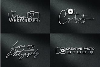 design unique photography, signature, handwritten, scripted logo