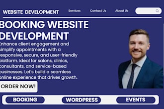 develop booking website for car rental cleaning service and hotel bookings seo