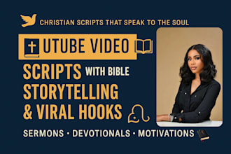 write christian video scripts for youtube with bible storytelling