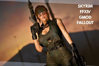 create, port and edit custom models, mods for gmod, skyrim, fallout 4, ffxiv