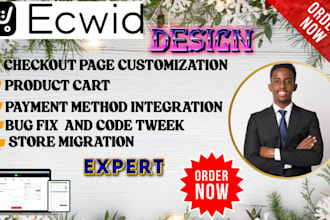 ecwid development expert store migration SEO ckeckout audit and custom tweaks