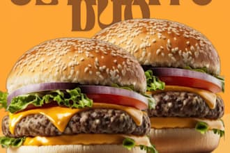 burger is juicy and tasty