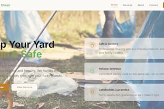 build pet care website, pet scooper website with booking integration