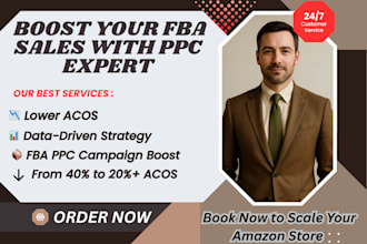 setup and manage amazon fba PPC campaigns, acos reduction